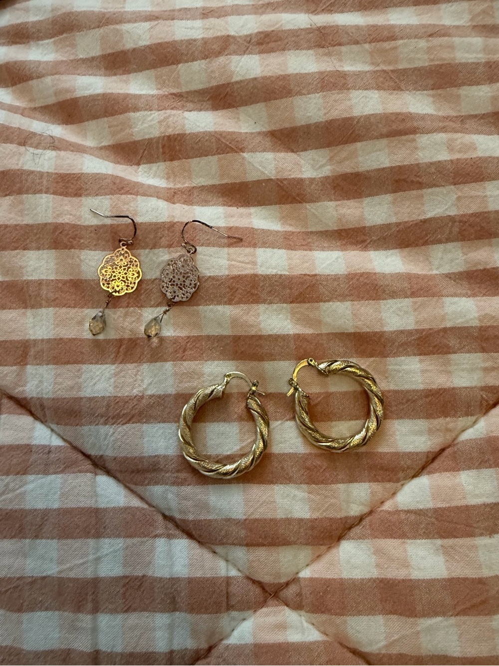 Gold Twist Hoop Earrings - Women Jewelry
